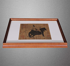 鄂托克前书画装裱配框服务案例